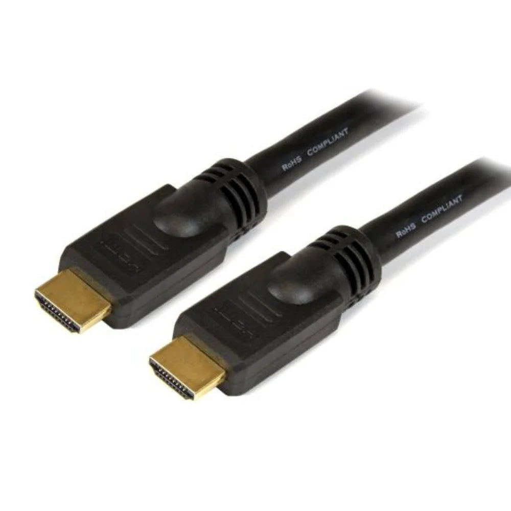G-MAX 20M High Speed HDMI 1.4V Cable, Gold Plated Connector, RoHS Certified, PVC Jacket, Ferrite Cores, Black