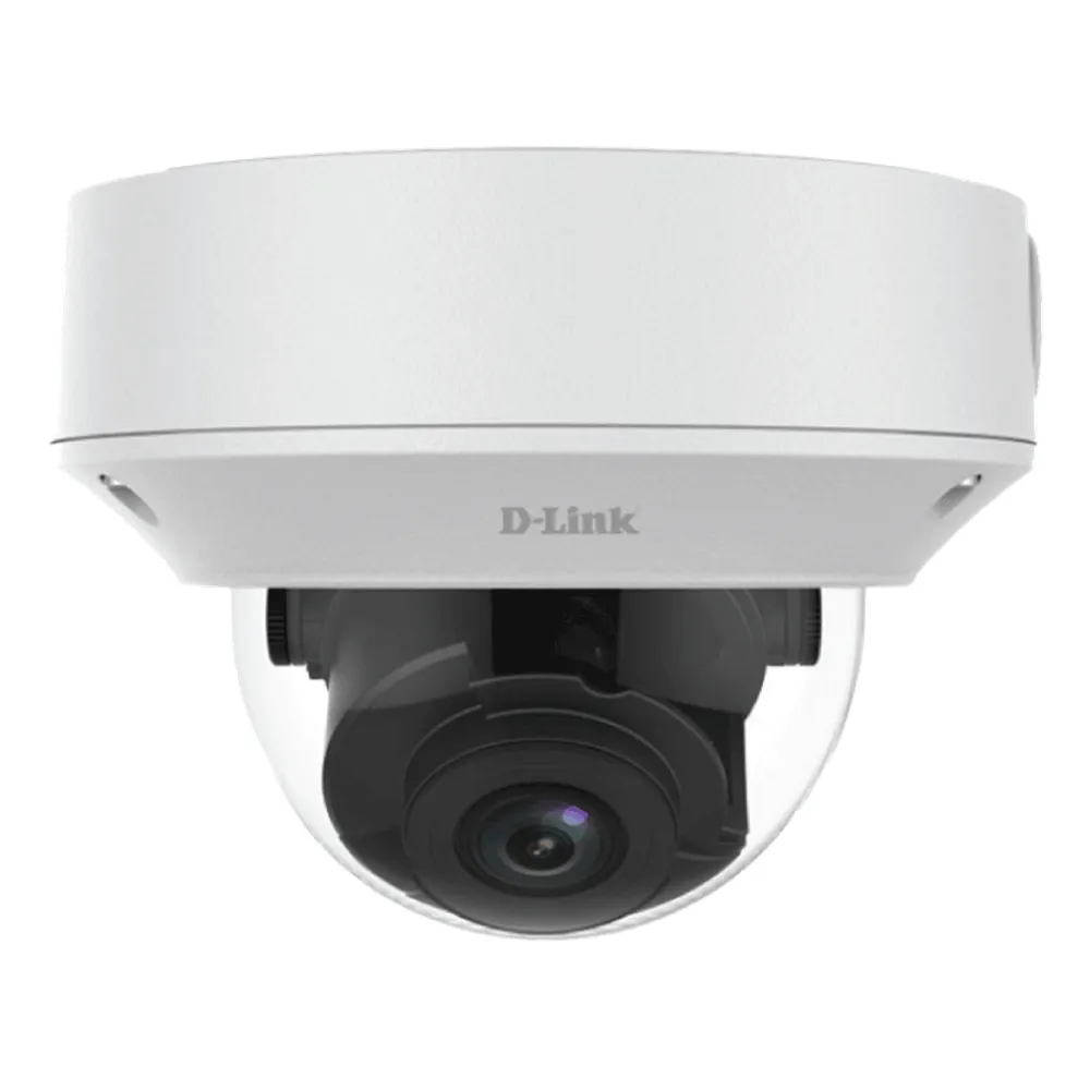 D-Link DCS-F5622 FHD Vandal-Resistant Indoor Dome Camera, 1080p@30 fps, 2MP Progressive Scan CMOS Sensor, Motorized Zoom, Day & Night Vision (Up to 30m), Dome Mounting, 1 Year Warranty
