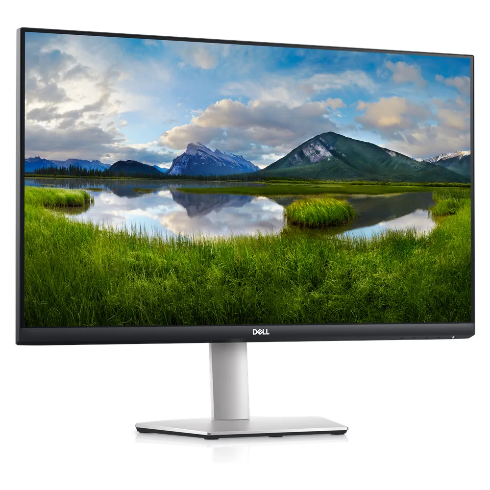 Dell 27 Monitor, 27" QHD (2560 x 1440) Resolution, 75Hz, Anti-glare, Stereo Speakers, 4ms (GTG) Response Time, DP, HDMI, Tilt/Height/Swivel Adjustable Stand, Black & White, 1 Year Warranty
