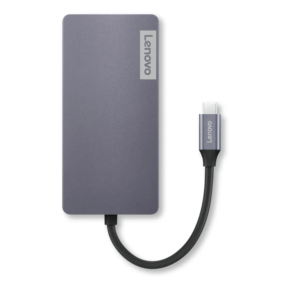 Lenovo USB-C Travel Dock 150, RJ45 Ethernet, HDMI, VGA, 100W Power Delivery, Grey, 1 Year Warranty