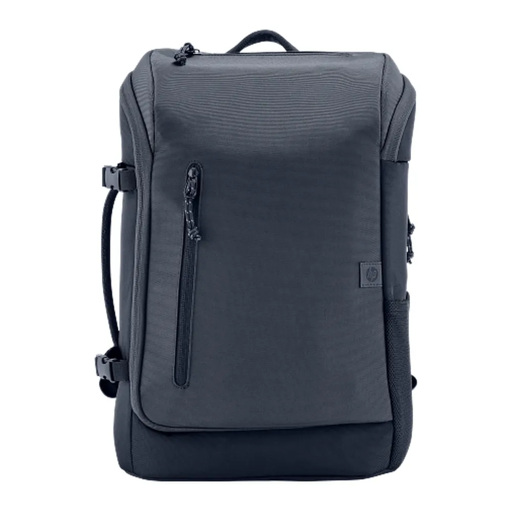 HP Travel Backpack, Fits up to 15.6" Laptops, Foam Padding, Expandable Main Compartment, RFID-Blocking Pocket, Lockable Zippers, Ergonomic Padded Straps with Sternum Clip, Trolley Pass-Through, Iron Grey, 1 Year Warranty