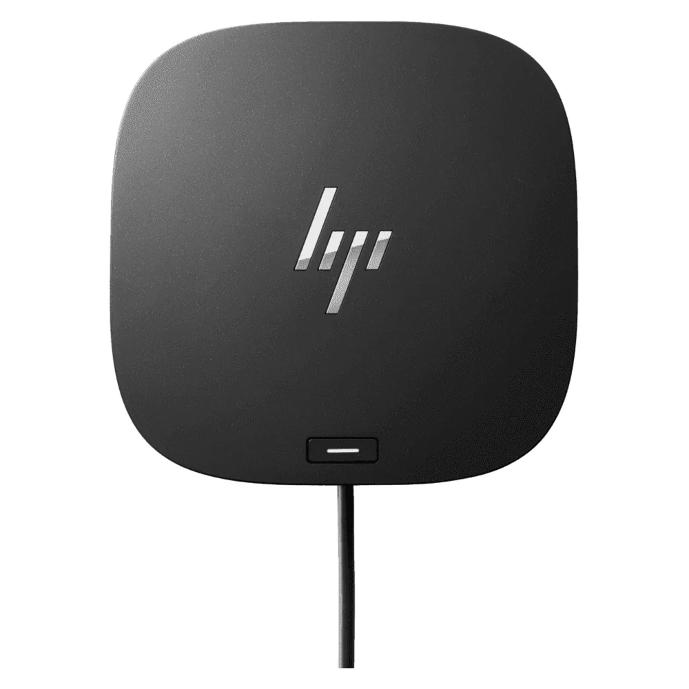 HP USB-C G5 Essential Docking Station, 65W Power Delivery, 2x DisplayPort 1.4, 1x HDMI 2.0, Gigabit Ethernet, USB-A, USB-C, Universal Compatibility, 1 Year Warranty