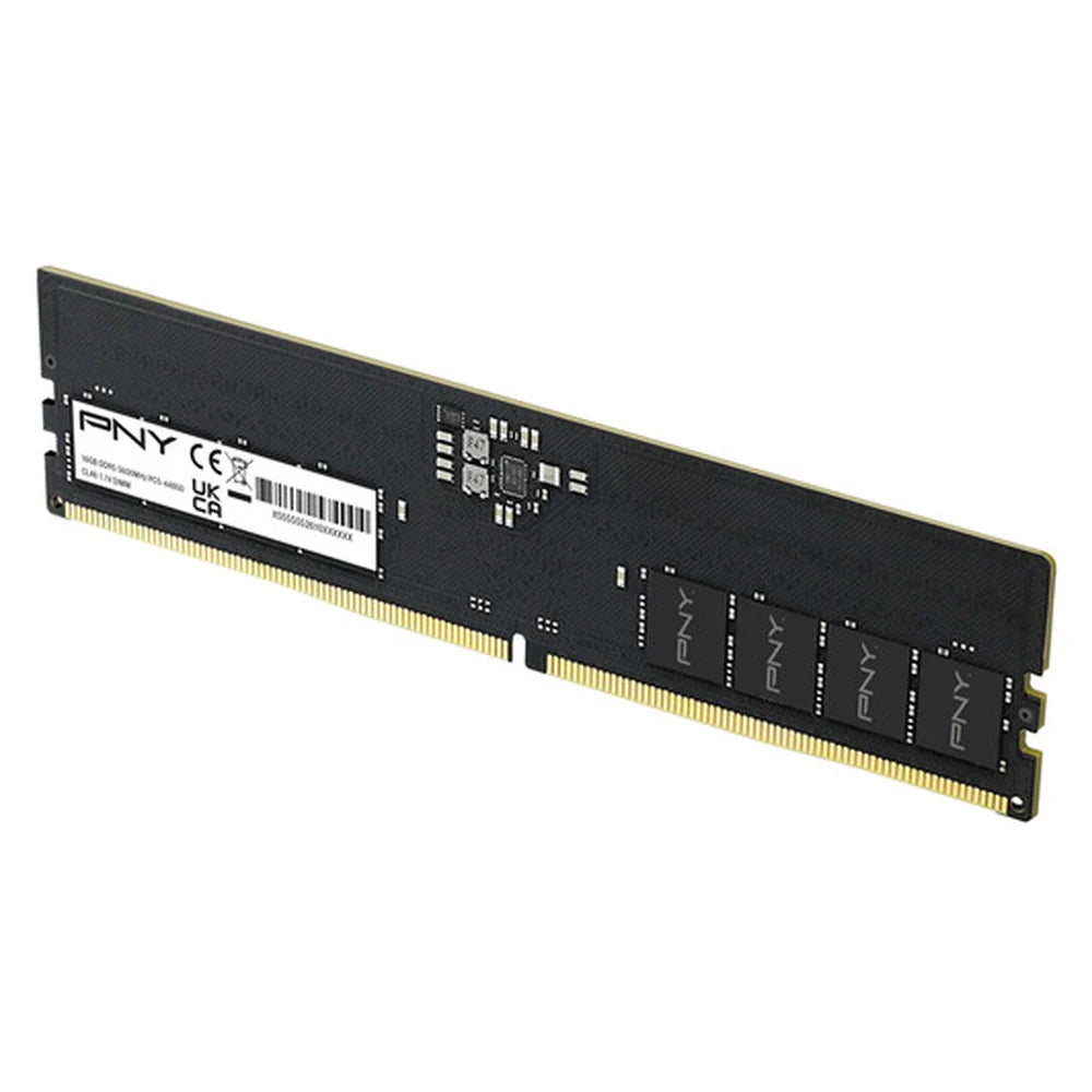 PNY Performance Memory Kit, 8GB (1x8GB), DDR5 DRAM, 5600 MT/s, CL-40, 1 Year Warranty