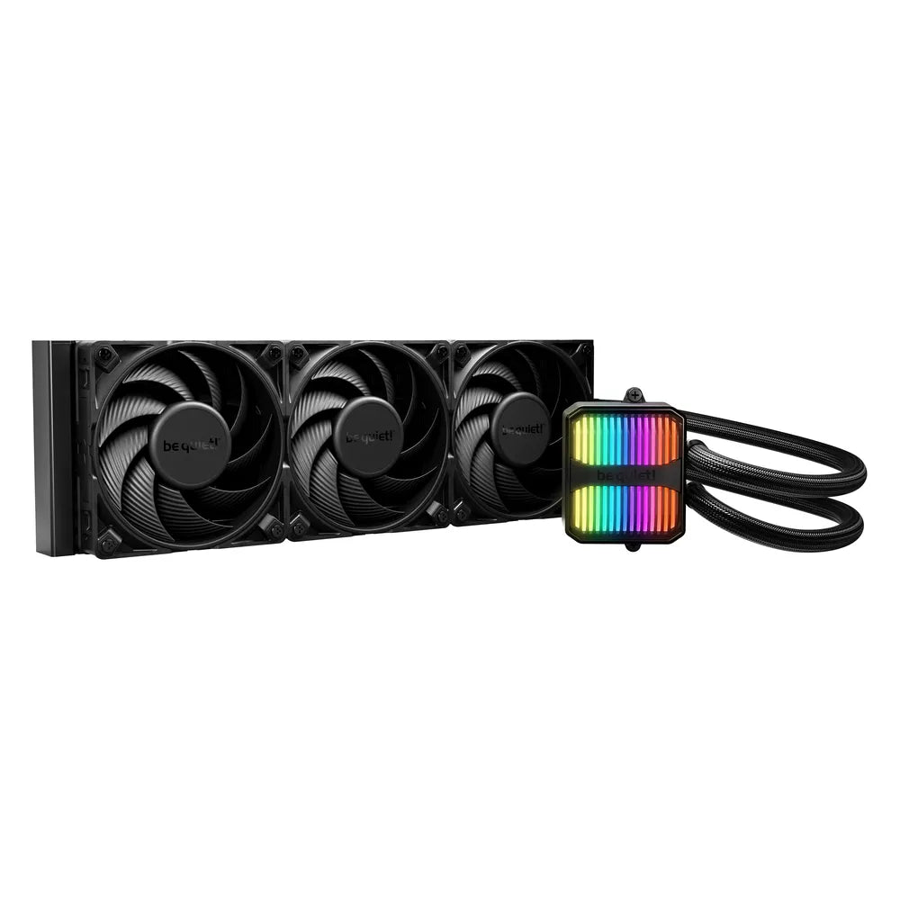 Be Quiet! Silent Loop 3 360mm Liquid CPU Cooler, ARGB Lighting, 360 mm Aluminum Radiator, Supports Intel & AMD Sockets, 3 x Silent Wings 4 120mm Fans, Black, 1 Year Warranty