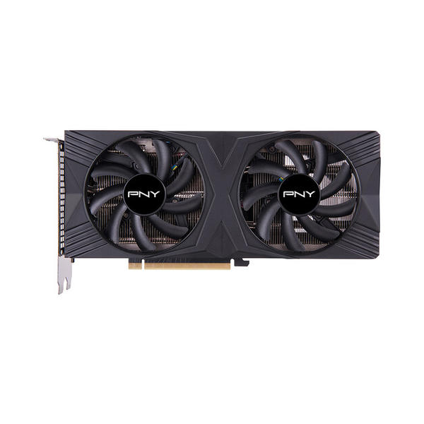 PNY GeForce RTX 4060 Ti VERTO Dual Fan OC Edition Graphics Card, GDDR6 16 GB 128-bit Memory, HDMI 2.1, DP 1.4a Outputs, PCI Express 4.0, 2550 MHz Boost Clock, 288  GB/s Memory Bandwidth, 1 Year Warranty