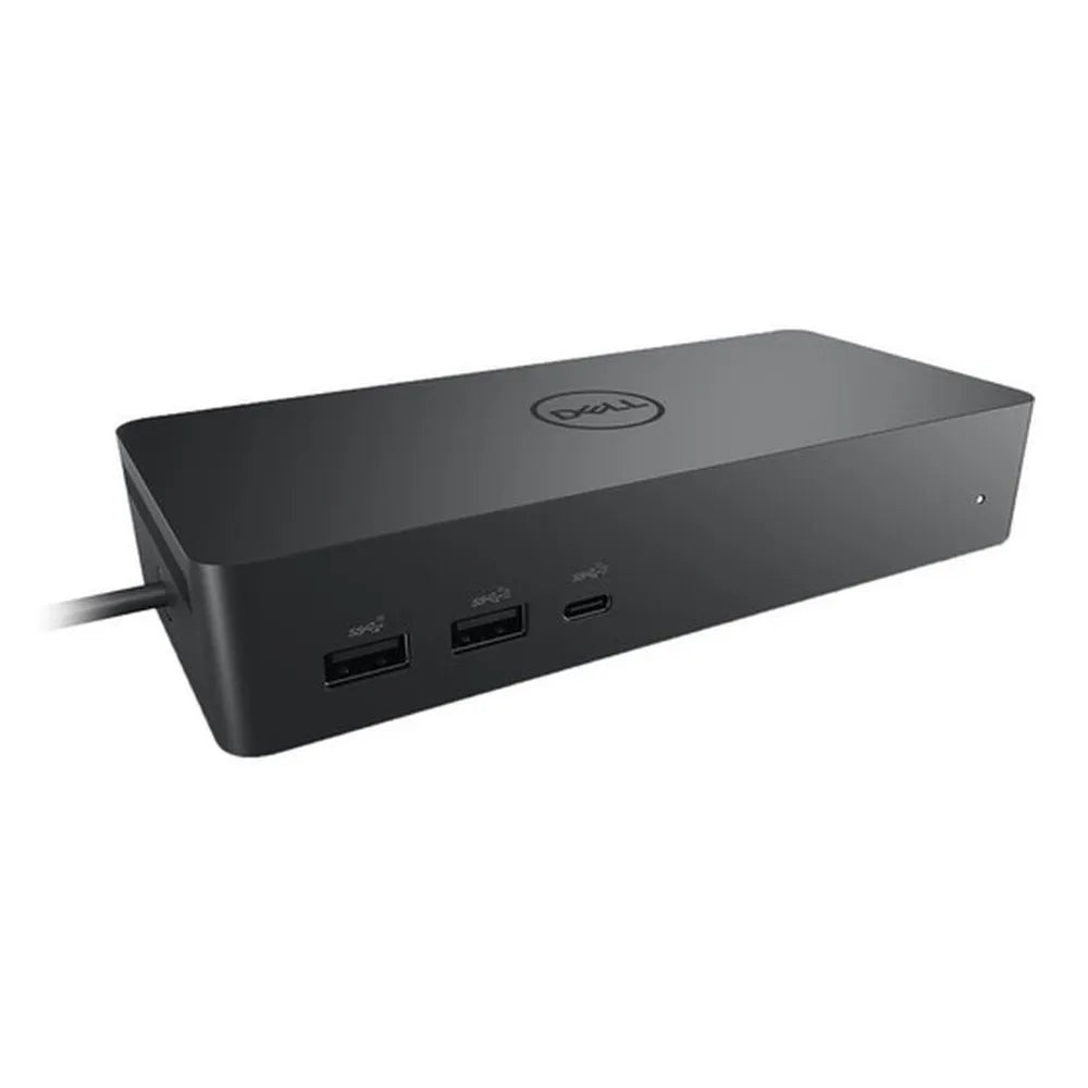 Dell UD22 Universal Docking Station, 96W Power Delivery, Quad Display Support, HDMI 2.0, DisplayPort 1.2, USB-C 3.2, USB-A 3.2, Gigabit Ethernet, Black, 1 Year Warranty