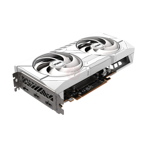 Sapphire PULSE AMD Radeon RX 9060 XT OC Edition Graphics Card, GDDR6 16 GB 128-bit Memory, HDMI 2.1 & DP 2.1a Outputs, PCI Express 5.0, 3290 MHz Boost Clock, 20  GBps Memory Clock, White, 1 Year Warranty