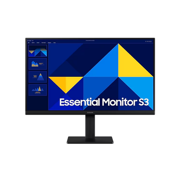 Samsung LS27D300GAMXUE 27" Essential Monitor S3 S30GD FHD(1920 x 1080) Monitor, 100Hz, HDMI, Tilt, Adjustable, Black, 3 Year Warranty
