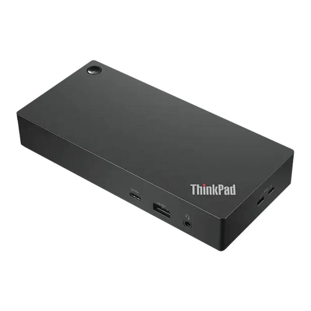 Lenovo Universal USB-C Docking Station, 100W Power Delivery, Black, Dual DisplayPort & HDMI Video Outputs, Gigabit Ethernet, Multiple USB Ports, 1 Year Warranty