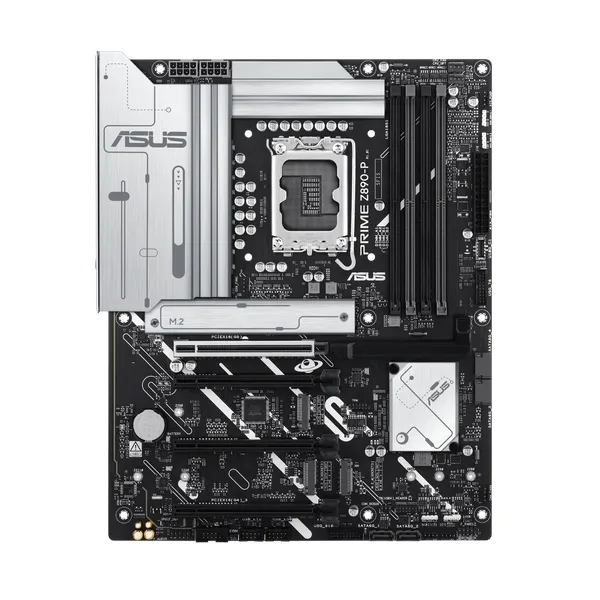 Asus PRIME Z890-P Motherboard, LGA 1851 Socket, ATX Form Factor, DDR5 Ram, PCIe 5.0 With SafeSlot Core+, USB 20 GBps, HDMI, DisplayPort, Realtek 2.5 GB Ethernet With Asus LANGuard, Aura Sync, 1 Year Warranty