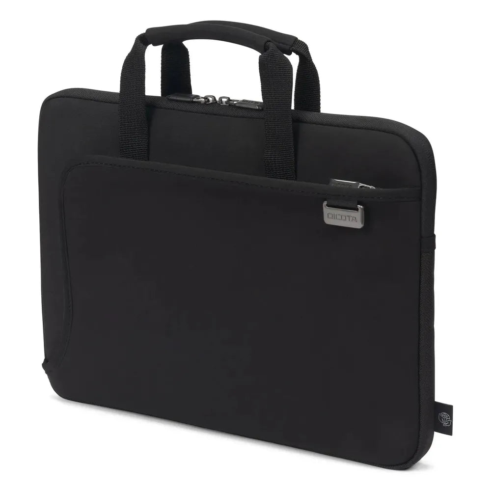 Dicota Smart Skin, Fits up to 14.4" Laptops, Neoprene Surface Fabric, Soft Nylex Lining, Scratch-Resistant Design, Lightweight Construction, Front Zip Pocket, Padded Handles, Black, 1 Year Warranty
