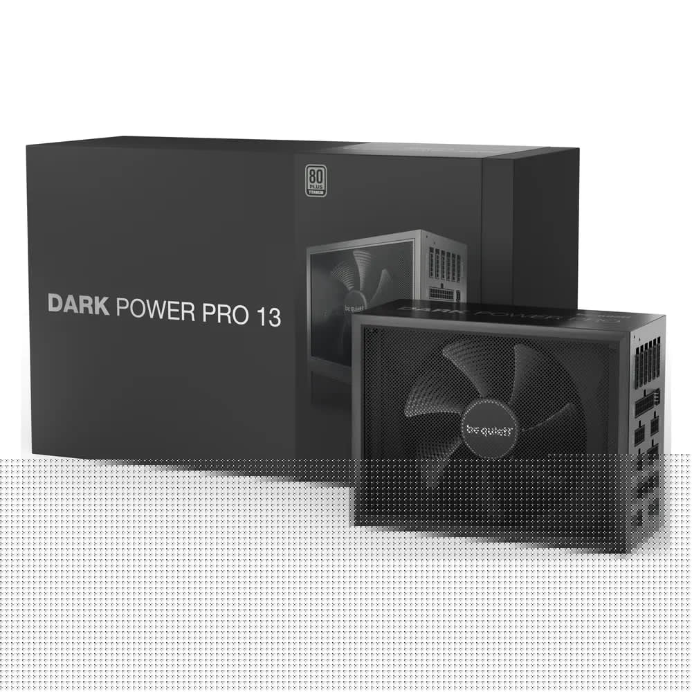 Be Quiet! Dark Power Pro 13 1300W 80 Plus Titanium Fully Modular Power Supply, 1300W, Fully Modular, ATX, Intel ATX 3.0 Certified, PCIe 5.0 Ready, Black, 1 Year Warranty