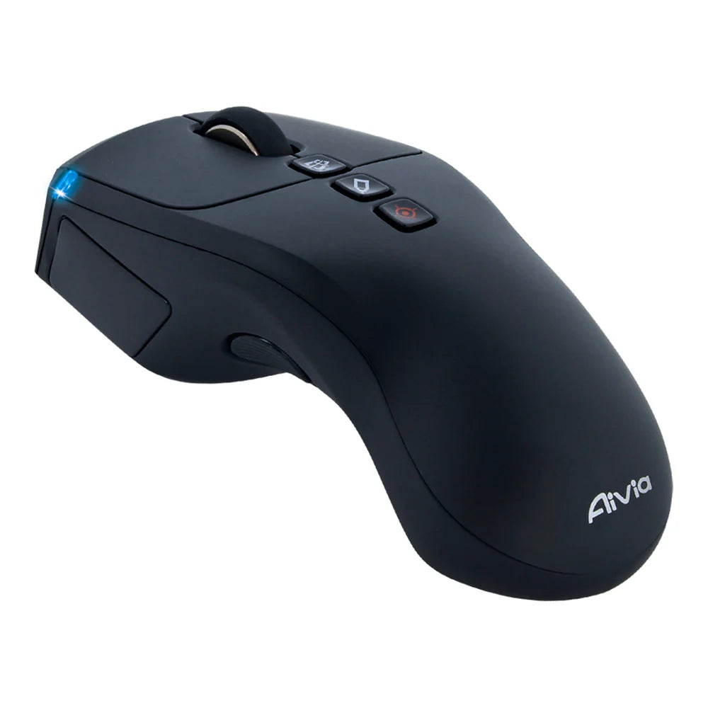 Gigabyte Neon Touch Wireless Laser Mouse & Air Presenter, 2.4 GHz Wireless Connectivity, 1200 DPI Resolution, Laser Sensor, 4 Side Buttons, USB Nano Receiver, Integrated Laser Pointer & Air-Mouse Functionality, Black, 1 Year Warranty