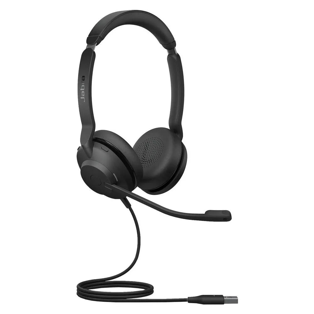 Jabra Evolve2 30 SE Stereo Headset, USB-A / USB-C, 2 Analog MEME, ECM Microphone, 28 mm Headphone Driver, Black, 1 Year Warranty