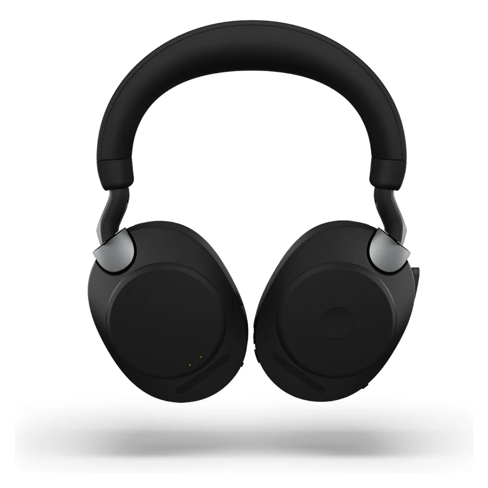 Jabra Evolve2 85 MS Stereo Wireless Headset, 40mm Speakers, Advanced Active Noise Cancellation, 10-Microphone Technology, Up to 37 Hours Battery Life, Bluetooth, USB-A & 3.5mm Jack, Black, 1 Year Warranty