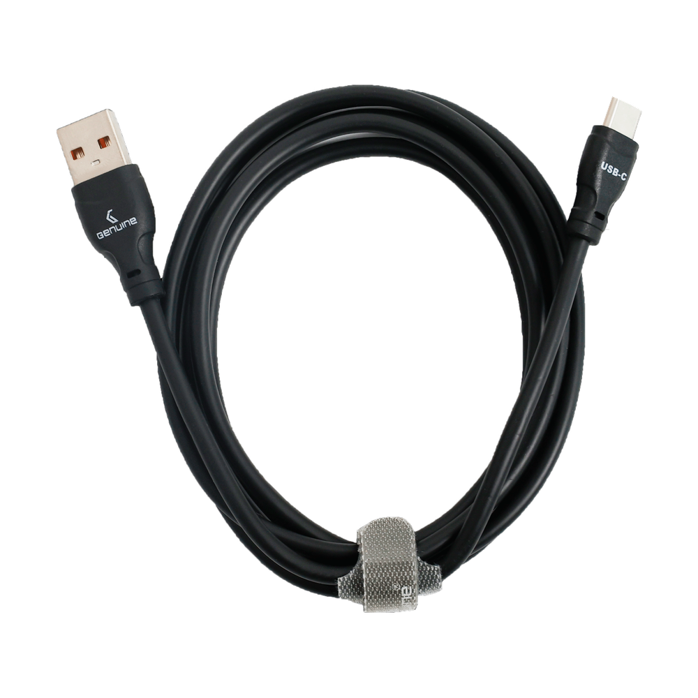 Genuine USB 2.0 - A to C Cable, Cable Length 1.5M, 100W, Black, 1 Year Warranty