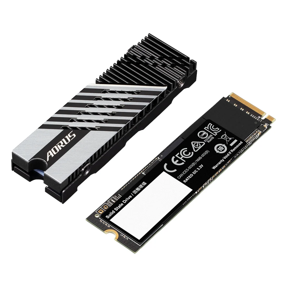Gigabyte AORUS Gen4 7300 2TB M.2 NVMe PCIe 4.0 SSD, Up to 7300 MB/s Speed, 1400 TBW Endurance, 1 Year Warranty
