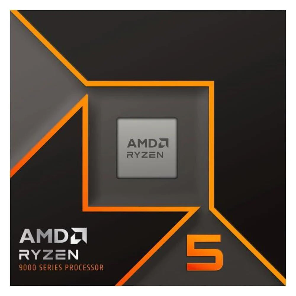 AMD Ryzen 5 9600X Processor, 6-Core, Base Frequency 3.90 GHz, Turbo Frequency 5.40 GHz, 32MB L1 Cache, DDR5, AM5 Socket, Tray, 1 Year Warranty