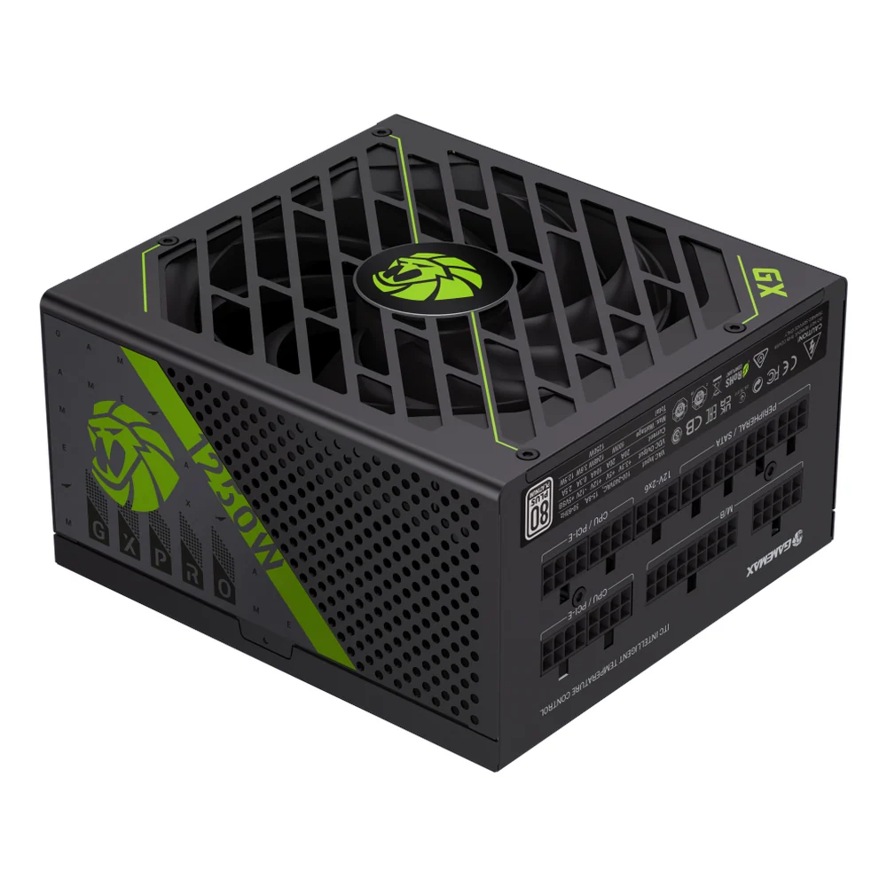 GameMax GX-1250 Pro 1250W Power Supply, 80 Plus Platinum, Fully Modular, ATX 3.1, PCIe 5.1, Black, 1 Year Warranty
