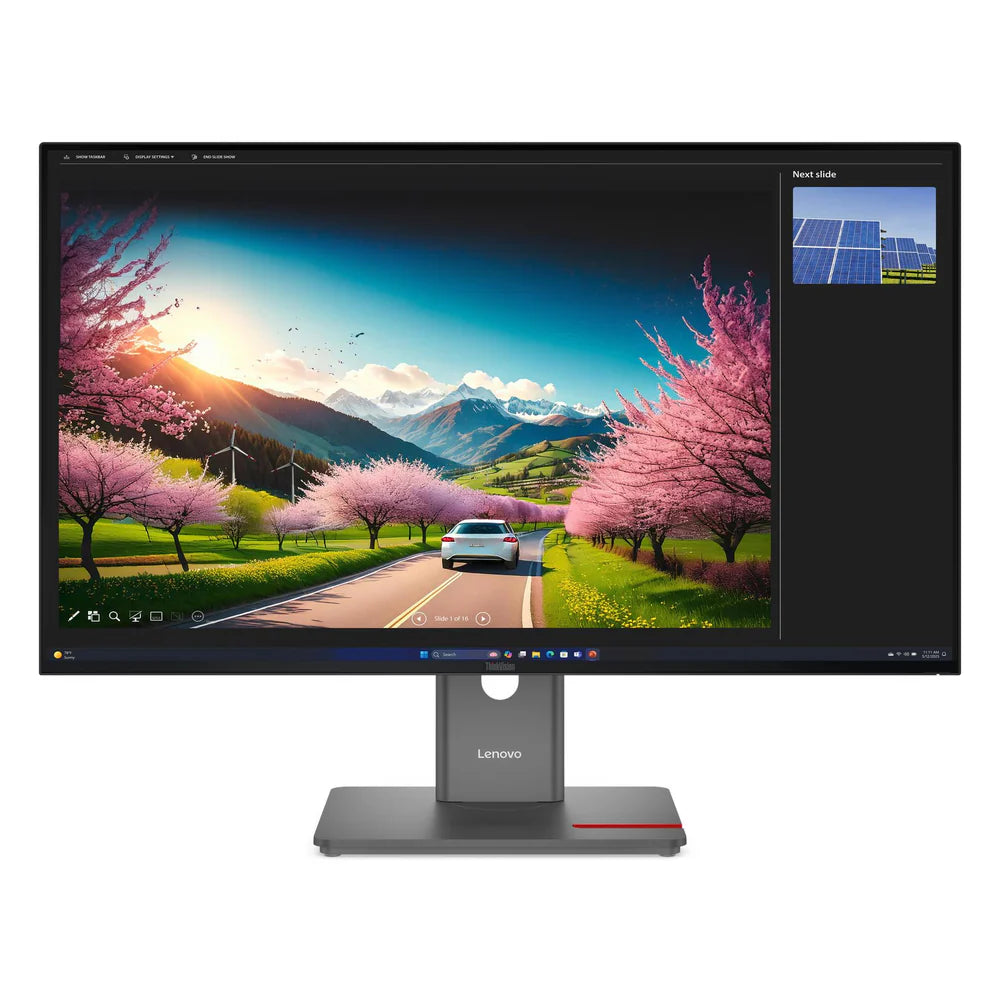 Lenovo ThinkVision P32ud-40 Monitor, 31.5" UHD (3840 x 2160) Resolution, 120Hz, IPS Panel, Anti-glare, 4ms Response Time, HDMI, DisplayPort, Thunderbolt 4, Tilt/Height Adjustable Stand, Black, 3 Year Warranty