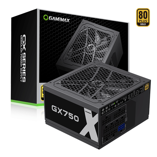 POWER SUPPLY 750W GAMEMAX GX750 MODULAR 80PLUS GOLD