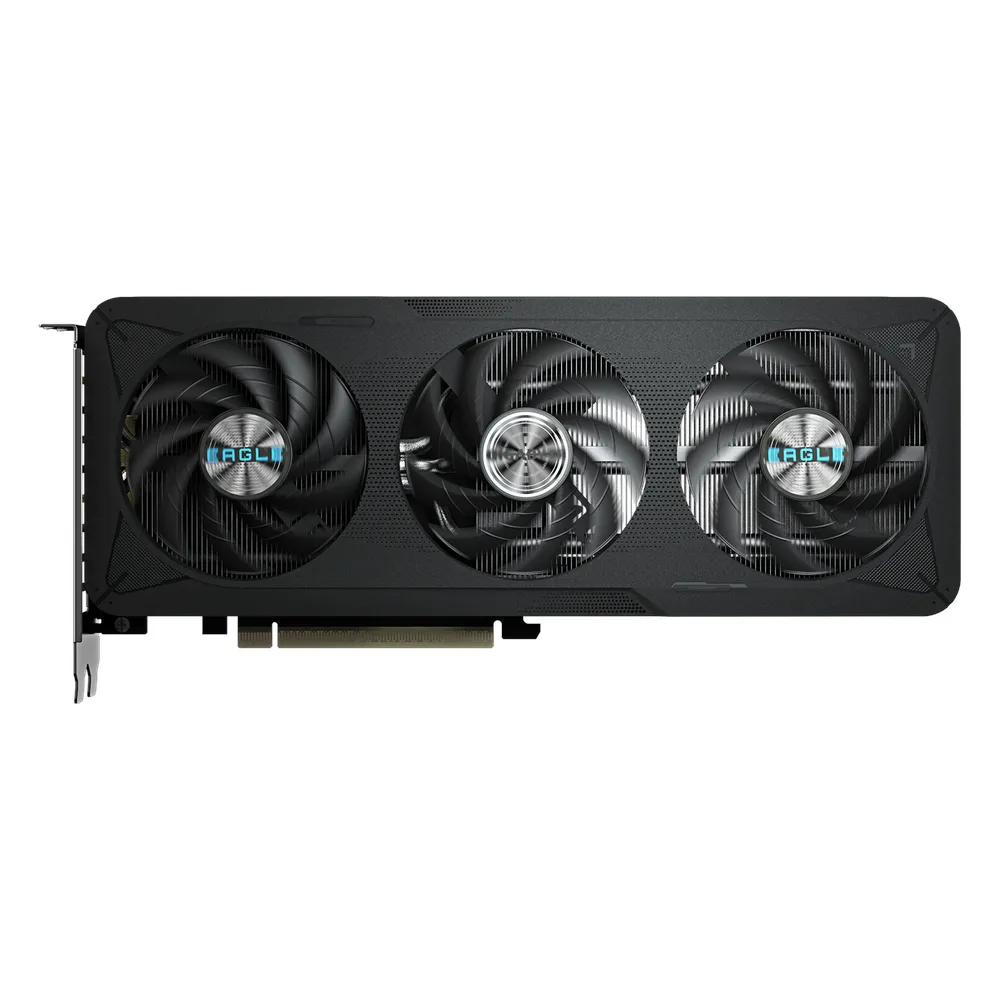 Gigabyte EAGLE MAX OC GeForce RTX 5060 Graphics Card, GDDR7 8GB 128-bit Memory, HDMI 2.1b & DP 2.1b Outputs, PCI Express 5.0, 2550 MHz Core Clock, 28 Gbps Memory Clock, TrIple Windforce Hawk Fans, 1 Year Warranty