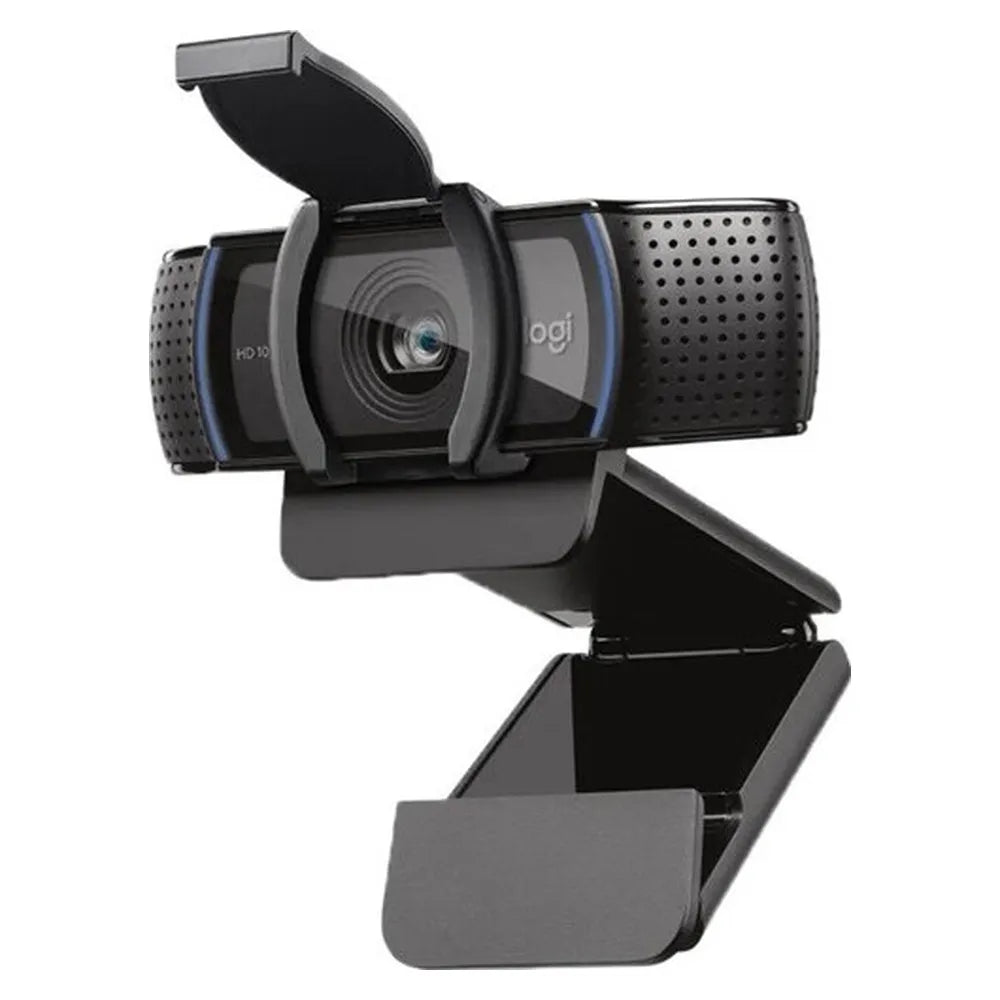 Logitech C920e HD Webcam, 1080p@30 fps, Digital Zoom, RightLight 2 Technology, 78° Diagonal Field of View (dFoV), Autofocus, Dual Integrated Omnidirectional Mics, Universal Mounting Clip, 1/4” Tripod Thread, Black, 1 Year Warranty
