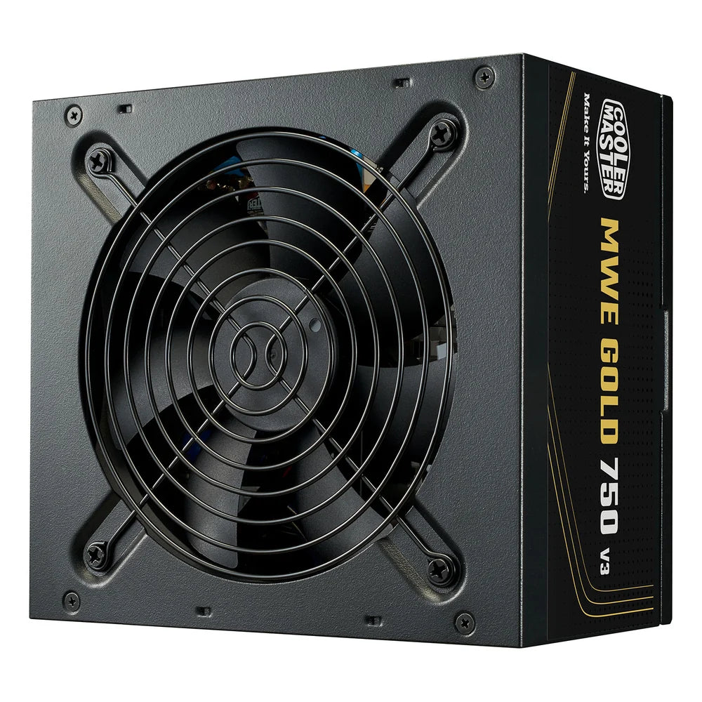 Cooler Master MWE Gold 750W V3 Non-Modular Power Supply, ATX 3.1, 12V-2x6, 1 Year Warranty