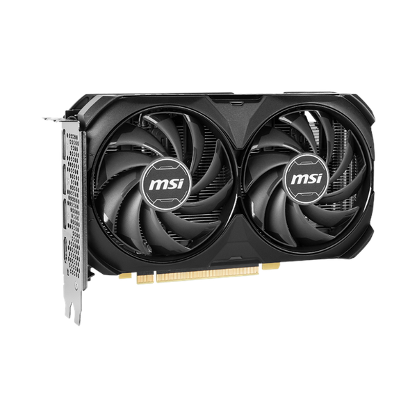 Msi GeForce RTX 4060 Ti VENTUS 2X OC Edition Graphics Card, GDDR6 8 GB 128-bit Memory, HDMI 2.1a & DP 1.4a Outputs, PCI Express 4.0, 2565 MHz OC Boost Clock, 18  GBps Memory Clock, Black, 1 Year Warranty