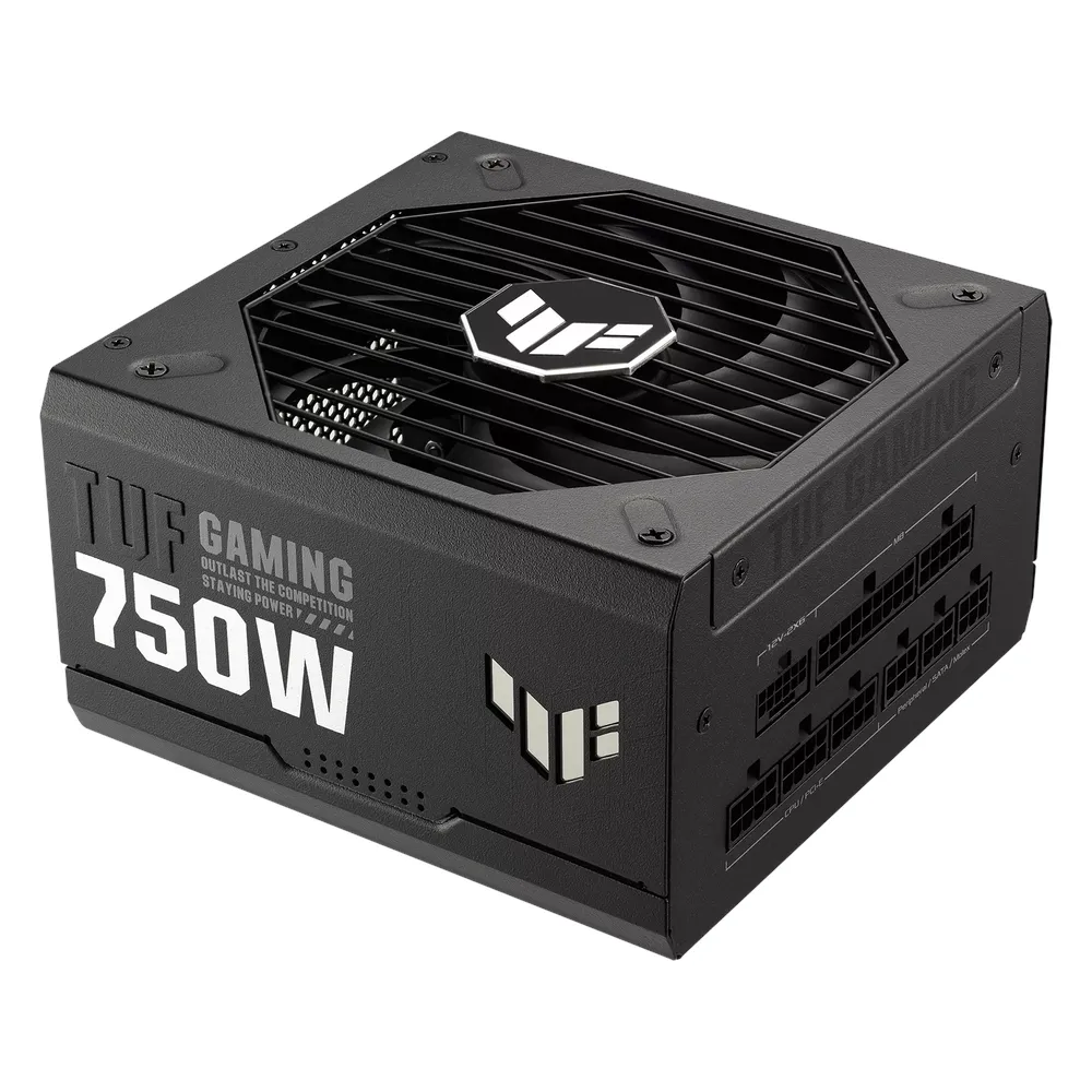 Asus TUF Gaming 80 Plus Gold Power Supply, 750W, Fully Modular, ATX, 0dB Technology, Black, 1 Year Warranty