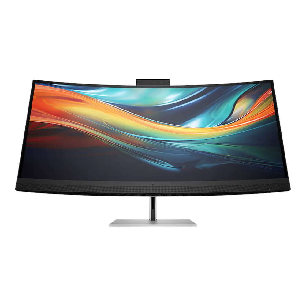 HP Series 7 Pro 39.7" 5K2K Curved Conferencing Monitor, IPS Panel, 5120 x 2160 Resolution, 60Hz Refresh Rate, 5ms (GtG) Response Time, Thunderbolt 3, DisplayPort 1.4, HDMI 2.0, 13MP Camera, Built-in Speakers & Mic, Black, 3 Year Warranty