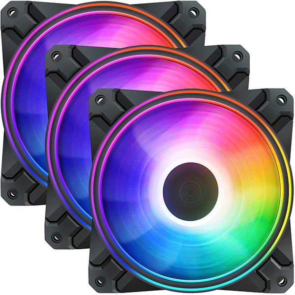 DEEP COOL CASE FAN CF120 R GB 120mm Triple Fan