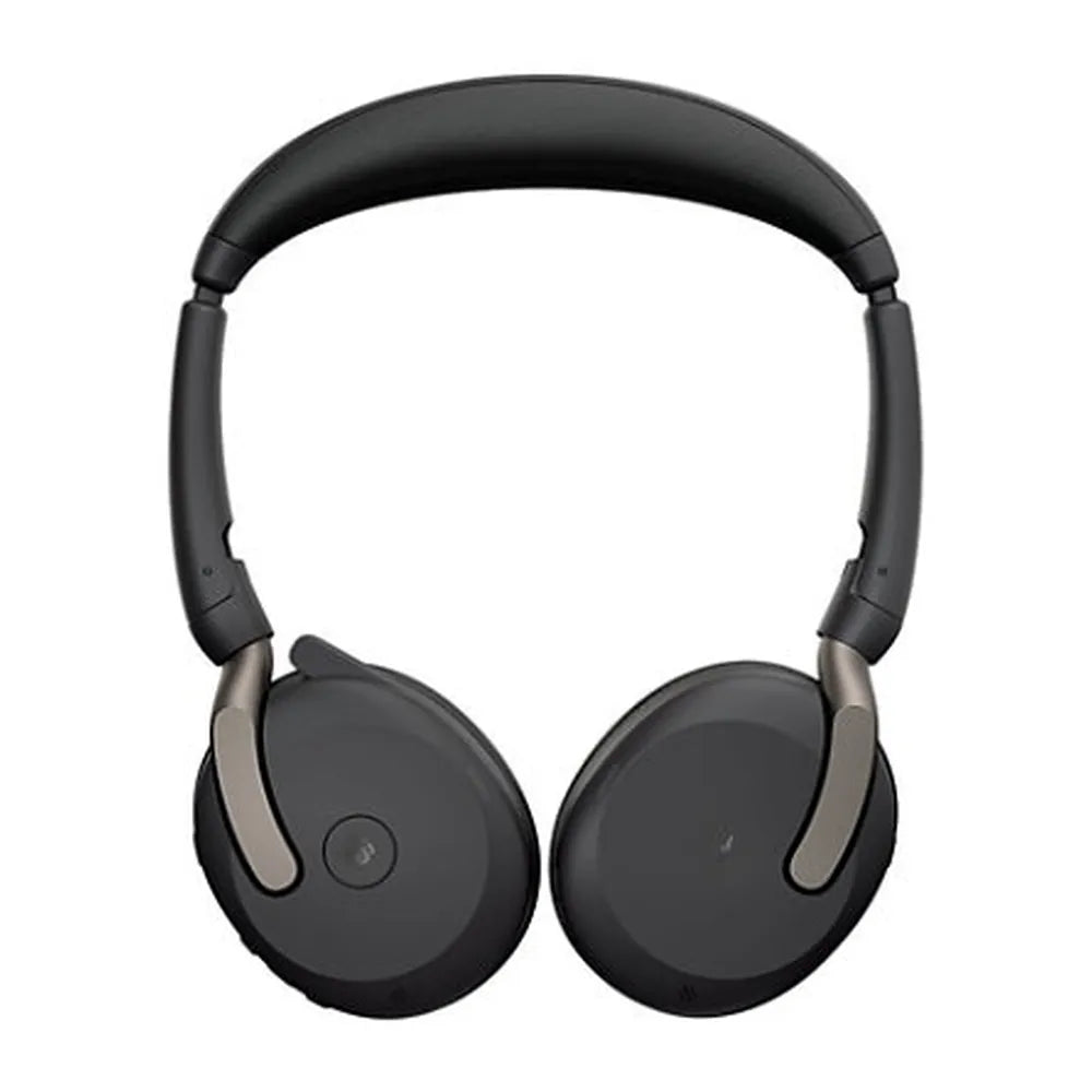 Jabra Evolve2 65 Flex MS Stereo Headset, Bluetooth, USB-A, USB-C, 4 Digital MEMS Microphone, 28 mm Headphone Driver, Black, 1 Year Warranty