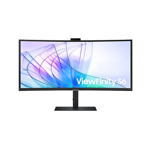 Samsung LS34C650VAMXUE 34" ViewFinity S6 S65VC UWQHD(3440 x 1440) Curved Monitor, HDMI, DP, USB-C, Height/Tilt/Swivel, Adjustable, Black, 3 Year warranty