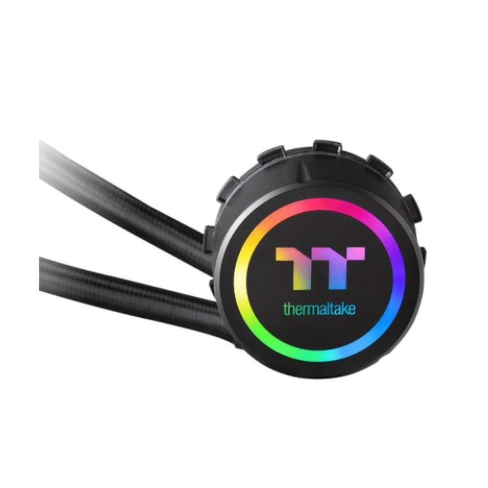 Thermaltake Water 3.0 240 ARGB Sync AIO Liquid Cooler, 2 x RGB Fans, Supports Intel, AMD Sockets, ARGB Controller, Black, 1 Year Warranty