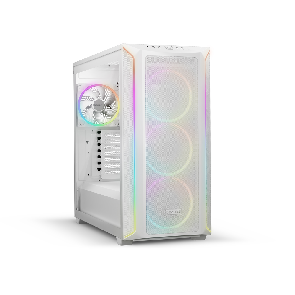 BE QUIET! Shadow Base 800 FX E-ATX PC Case, Tempered glass Side Panel, 4 x Silent Wings Fans with PWM and AR GB Hub, Full Size GPU Support, USB 3.2 Gen 2, White, 1 Year Warranty