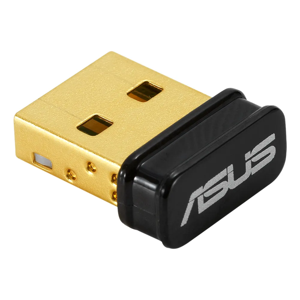 Asus USB-N10 Nano WiFi Adapter, 150Mbps, WiFi 4, USB 2.0 Type-A, Nano Size, Black, 1 Year Warranty