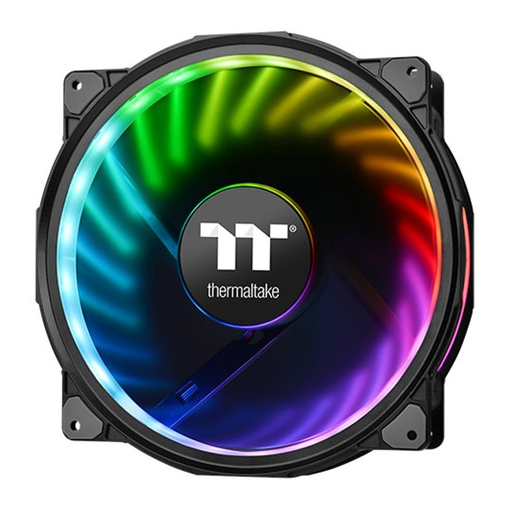 Thermaltake Riing Plus 20 RGB TT Premium Edition 200mm Case Fan, Hydraulic Bearing, 500-1000 RPM, ARGB Lighting, Black, 1 Year Warranty