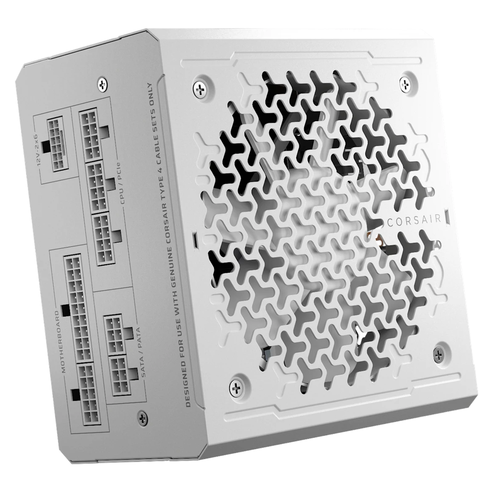 Corsair RM750e 80 Plus Gold Power Supply, 750W, Fully Modular, ATX, White, 1 Year Warranty