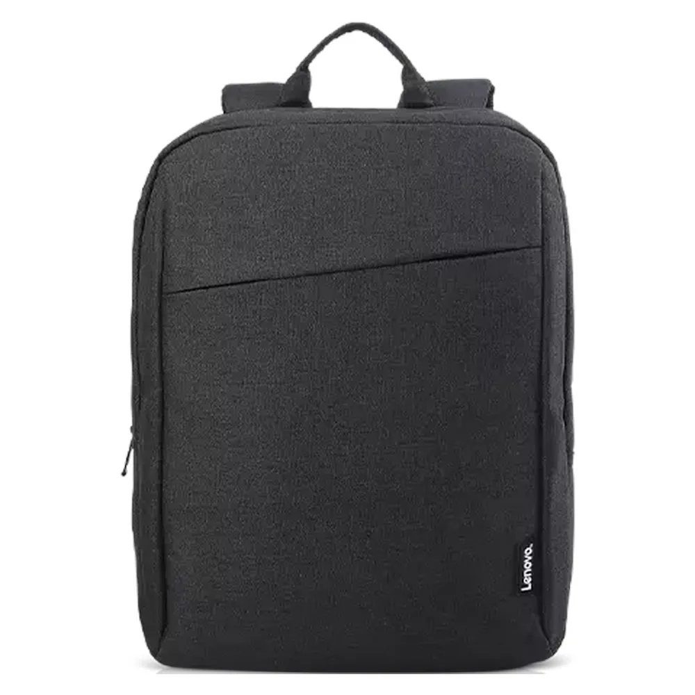 Lenovo Laptop Casual Backpack B210, Fits up to 15.6" Laptops, Durable Water-Repellent Polyester Fabric, Streamlined Casual Design, Padded Interior, Quick-Access Front Pocket, Black, 1 Year Warranty