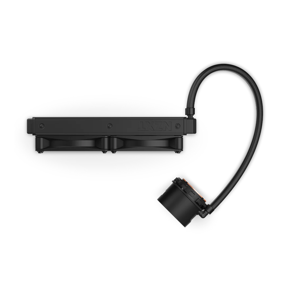 NZXT Kraken 240 AIO Liquid Cooler, 1.54" TFT LCD Display, Supports Intel, AMD Sockets, F120P Static Pressure Fans, Black, 1 Year Warranty