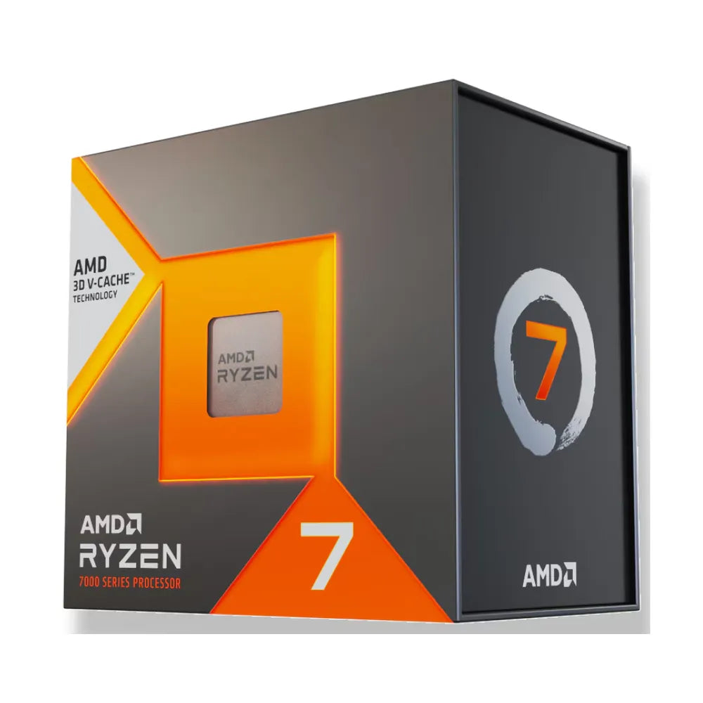 AMD Ryzen 7 7800X3D Gaming Processor, 8-Core, Base Core Frequency 4.2 GHz, Turbo Frequency 5 GHz, 512KB L1 Cache, DDR5, AM5 Socket, 1 Year Warranty