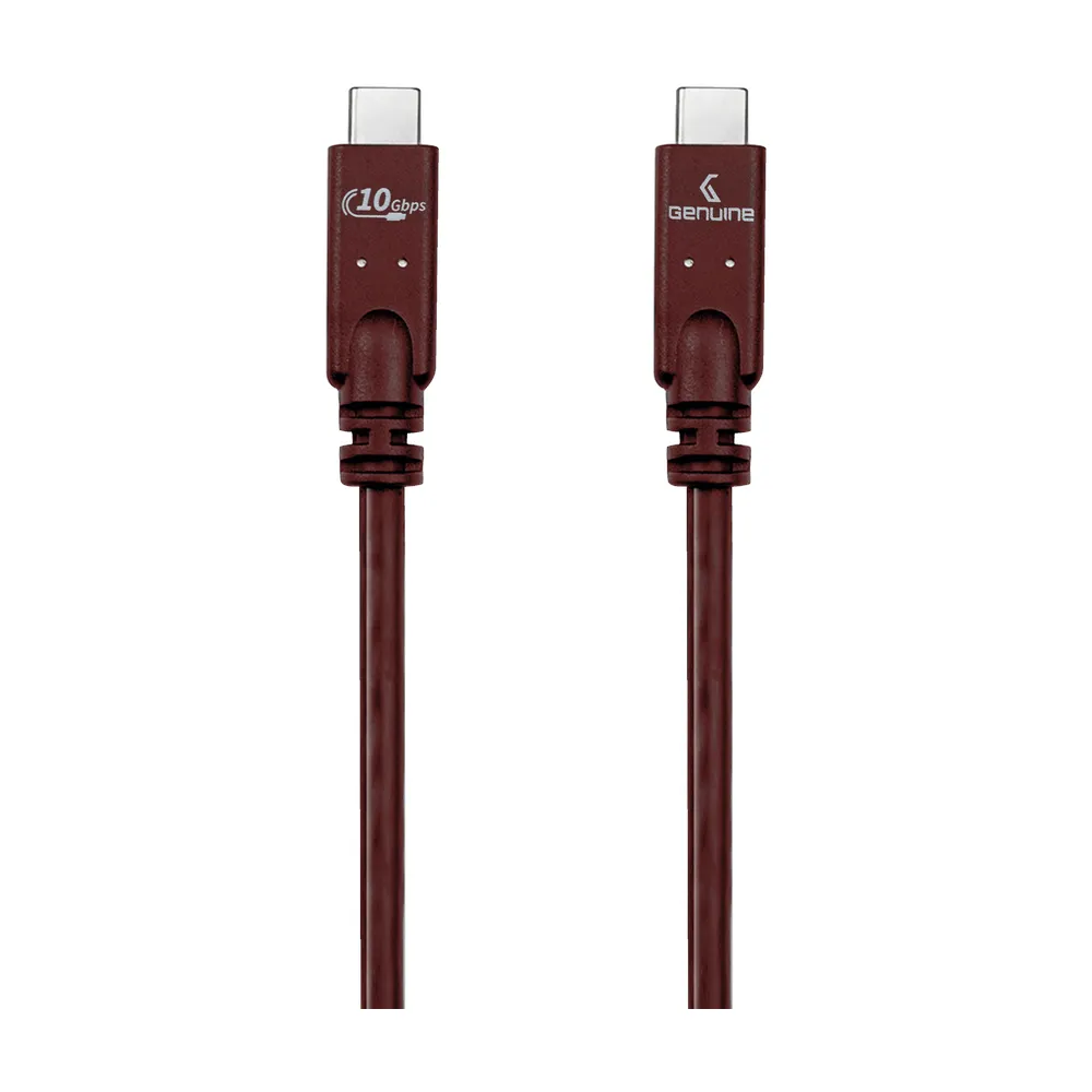 Genuine USB 3.2 Gen2 Cable, Cable Length 1.5M, 100W, 10Gps Data Transfer Speed, Brown, 1 Year Warranty