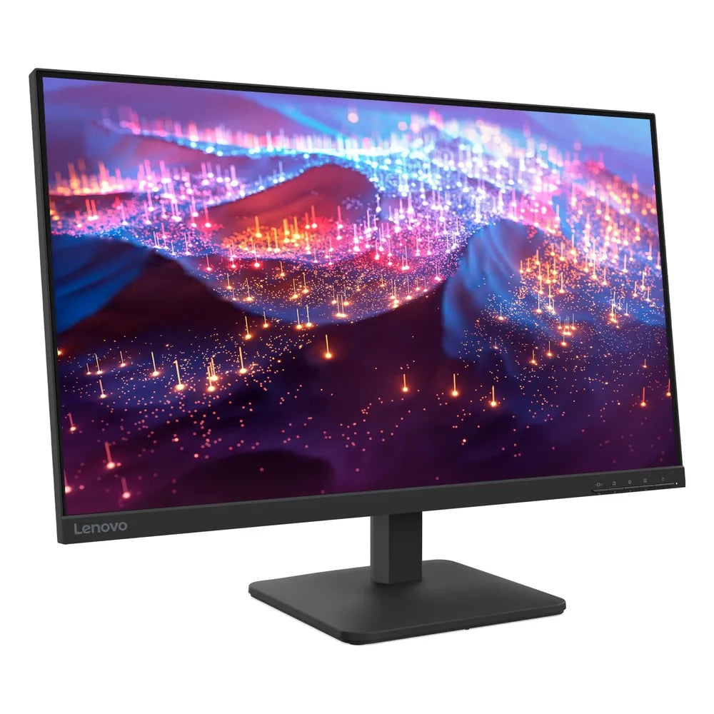 Lenovo L27e-4E LED Monitor, 27" FHD (1920 x 1080) Resolution, 100Hz, Anti-glare, 4ms (Extreme Mode) Response Time, HDMI, VGA, Tilt Adjustable Stand, Black, 3 Year Warranty