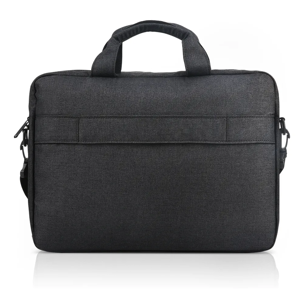 Lenovo Laptop Casual Toploader T210, Fits up to 15.6" Laptops, Durable Water-Repellent Polyester Fabric, Streamlined Casual Design, Integrated Luggage Strap, Padded Interior, Black, 1 Year Warranty