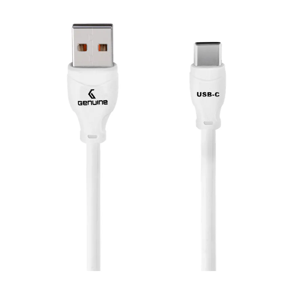Genuine USB 2.0 - A to C Cable, Cable Length 1.5M, 100W, White, 1 Year Warranty