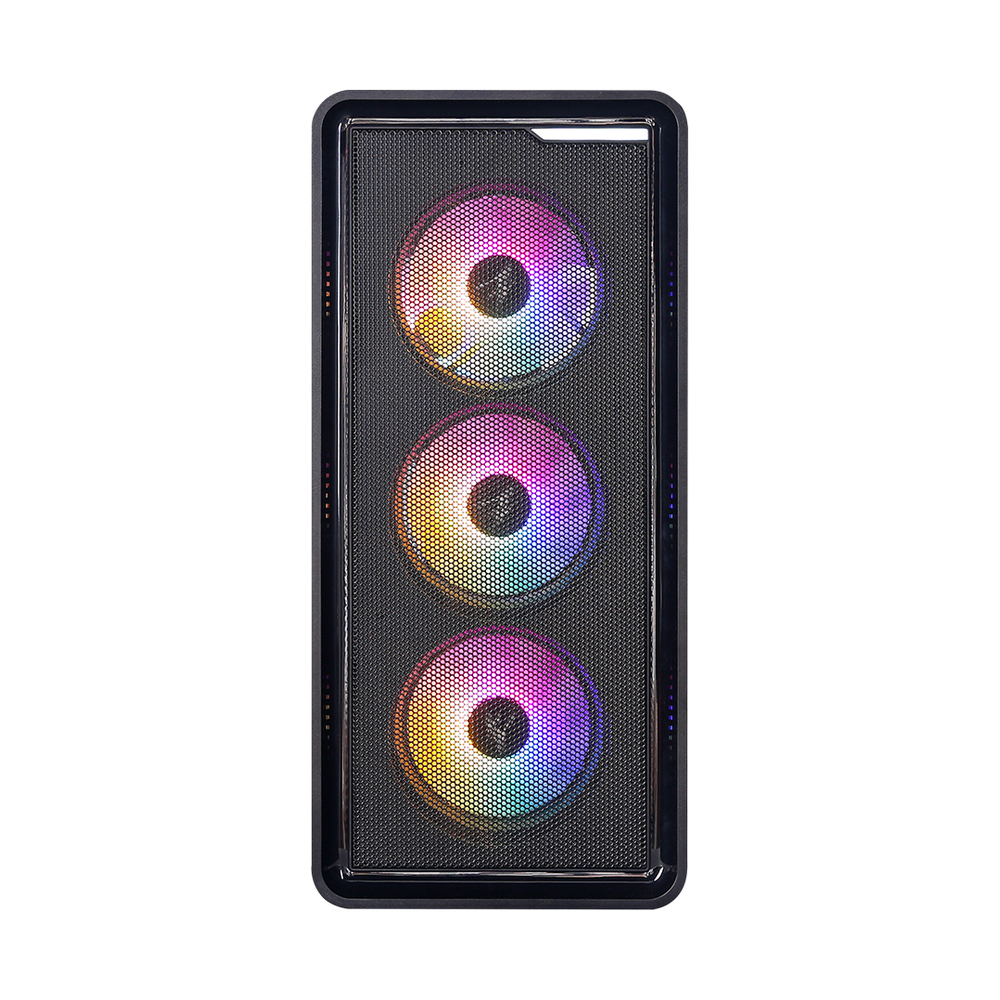 Zalman M3 Plus R GB mATX Mini Tower Case, Tempered Glass Side Panel, 4 R GB Fans Included, Supports 330mm GPU, Black, 1 Year Warranty
