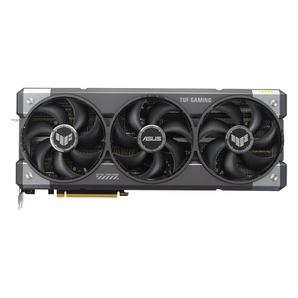 Asus TUF Gaming GeForce RTX 5080 OC Edition Graphics Card, GDDR7 16GB 256-bit Memory, HDMI 2.1b & DP 2.1b Outputs, PCI Express 5.0, 2730 MHz OC Mode Core Clock, 30 Gbps Memory Clock, 1801 AI TOPS, 1 Year Warranty
