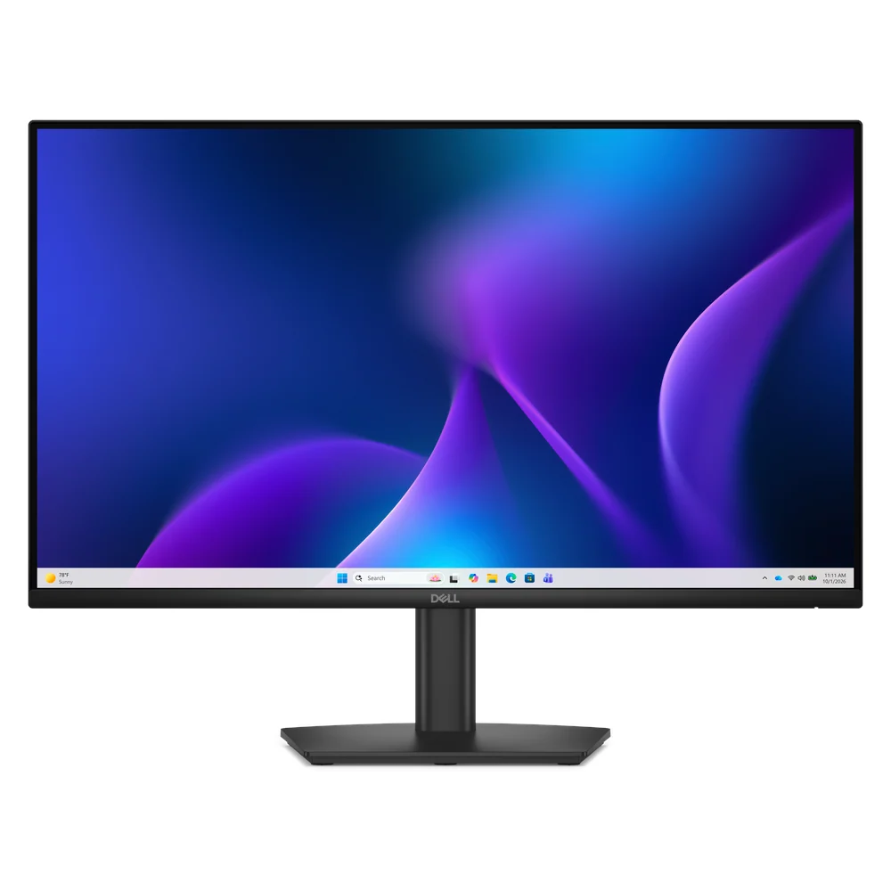 Dell 24 E2426H Monitor, 24" FHD (1920 x 1080) Resolution, 120Hz, IPS Panel, 5ms (GTG) Response Time, HDMI, DP, VGA, Black, 3 Year Warranty