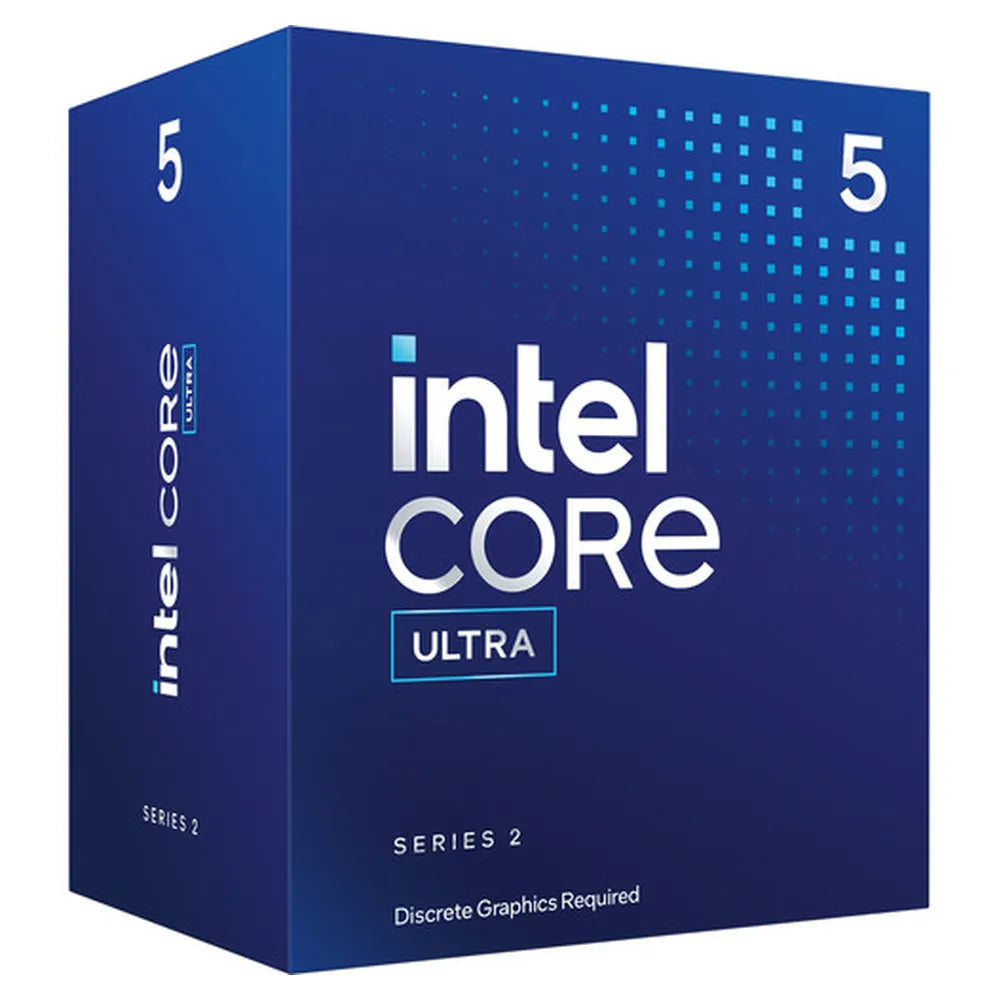 Intel Core Ultra 5-225 Processor, 10-Core (6P+4E), Base Core Frequency 3.3 GHz, Turbo Frequency 4.9 GHz, 20MB L1 Cache, DDR4/DDR5, LGA1851 Socket, BOX, 1 Year Warranty